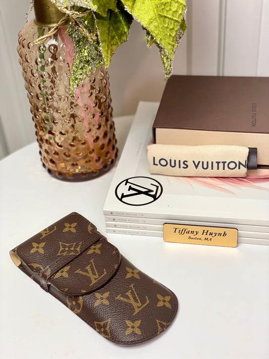 Louis Vuitton Eye Glasses Case Holder Monogram Etui a Lunettes 