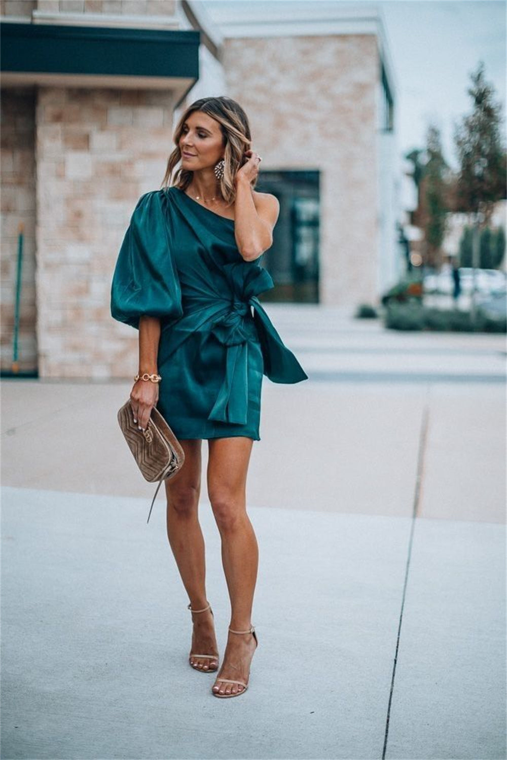 Short Emerald Wedding Guest Dresses for Summer Weddings