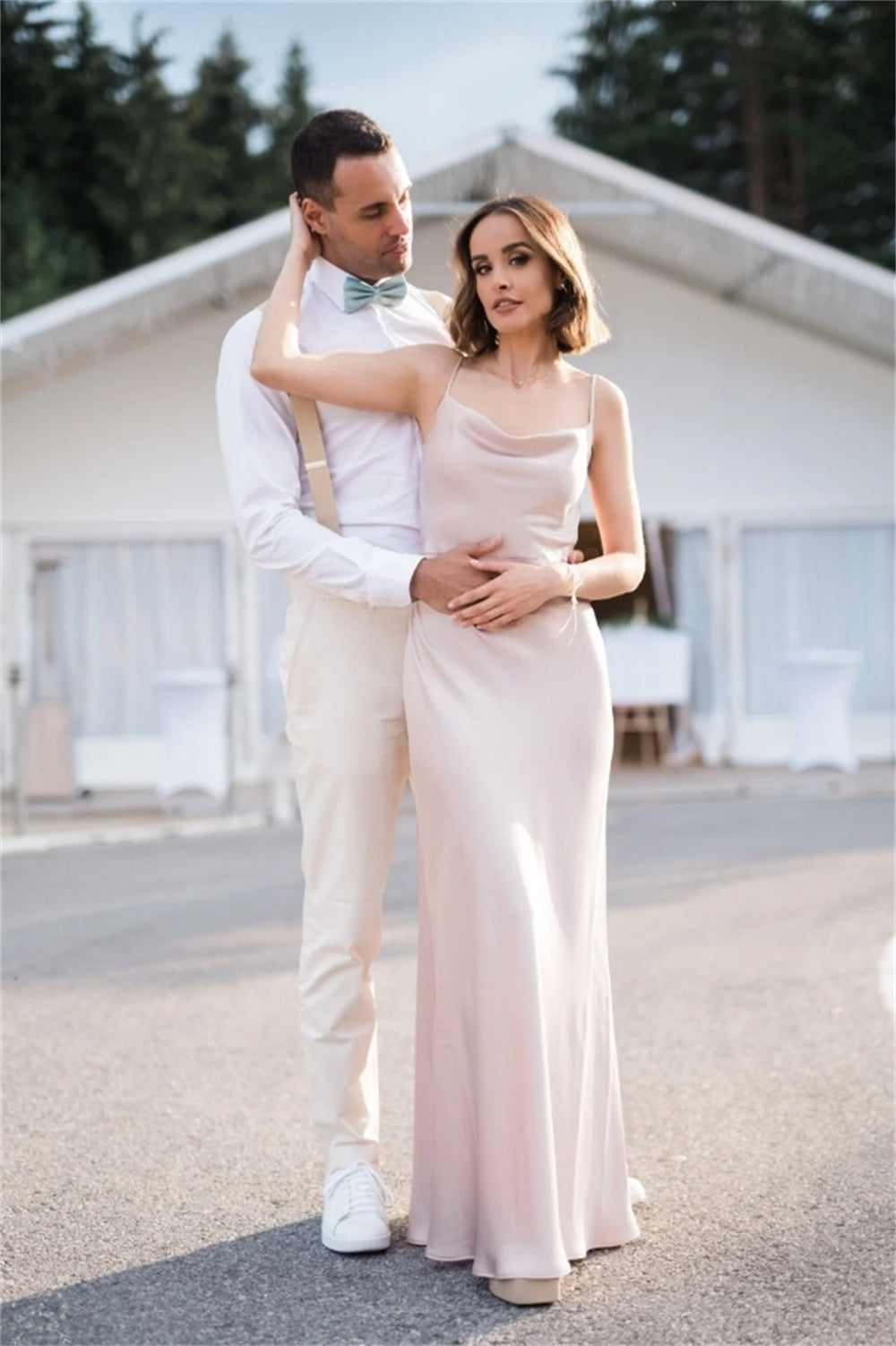 Formal White Wedding Guest Outfit for Spring Weddings