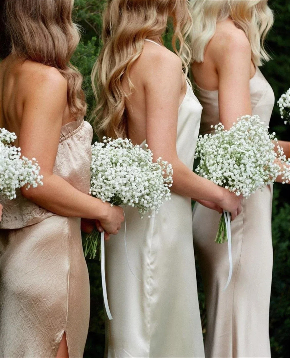 Baby's Breath Bridesmaid Bouquet Ideas