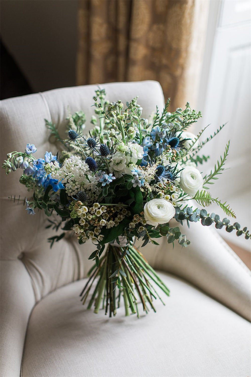 Elegant Blue Wedding Bouquet Ideas