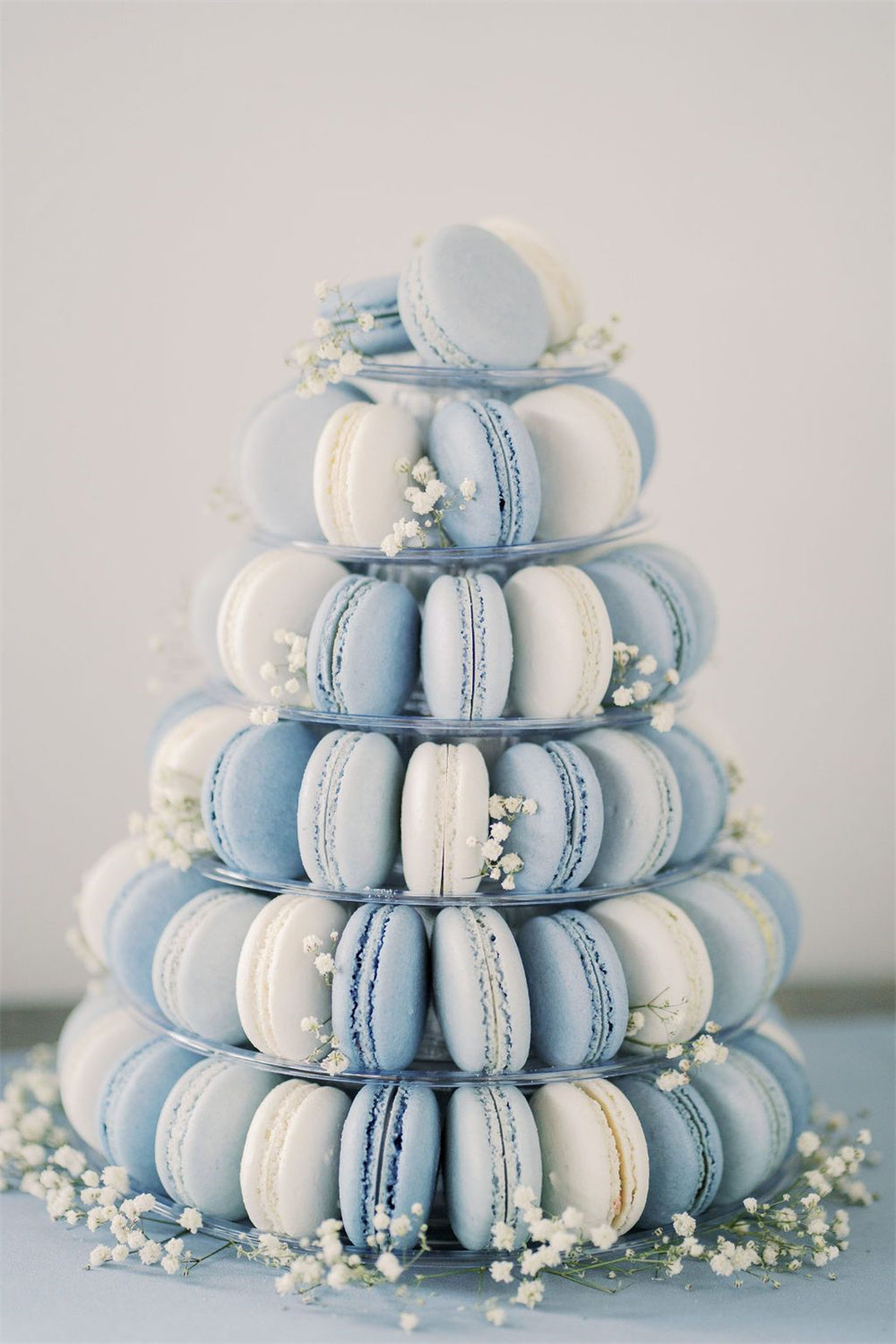 Creative Blue Macaroon Wedding Cake Ideas