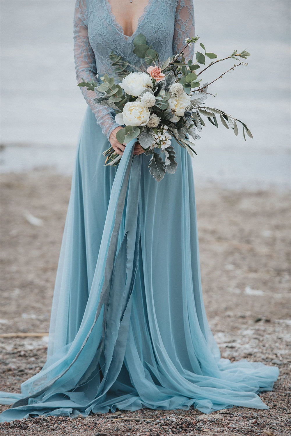 Blue Chiffon Wedding Dresses for Every Season