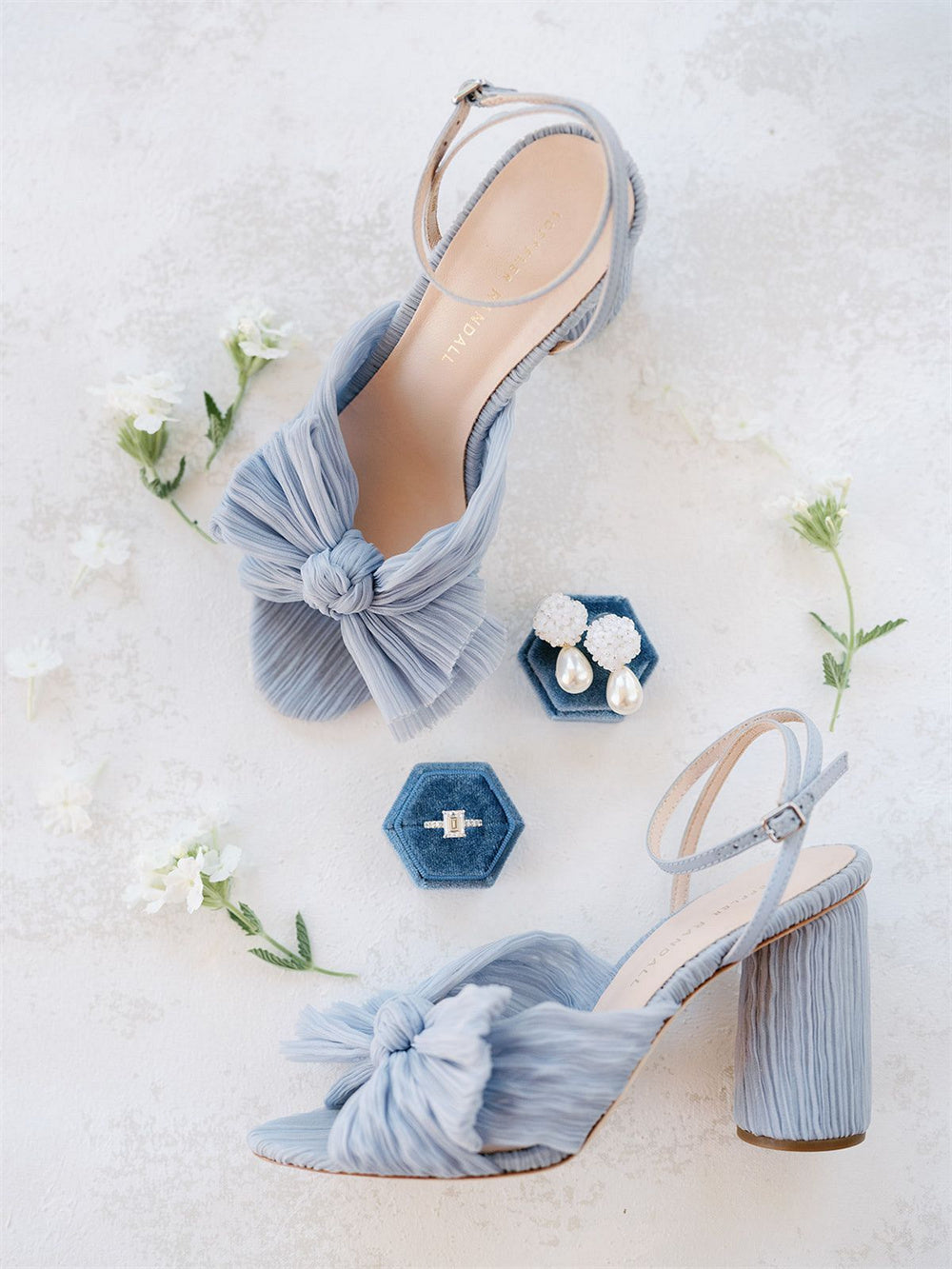 Formal Wedding Ideas with Blue Wedding Shoes
