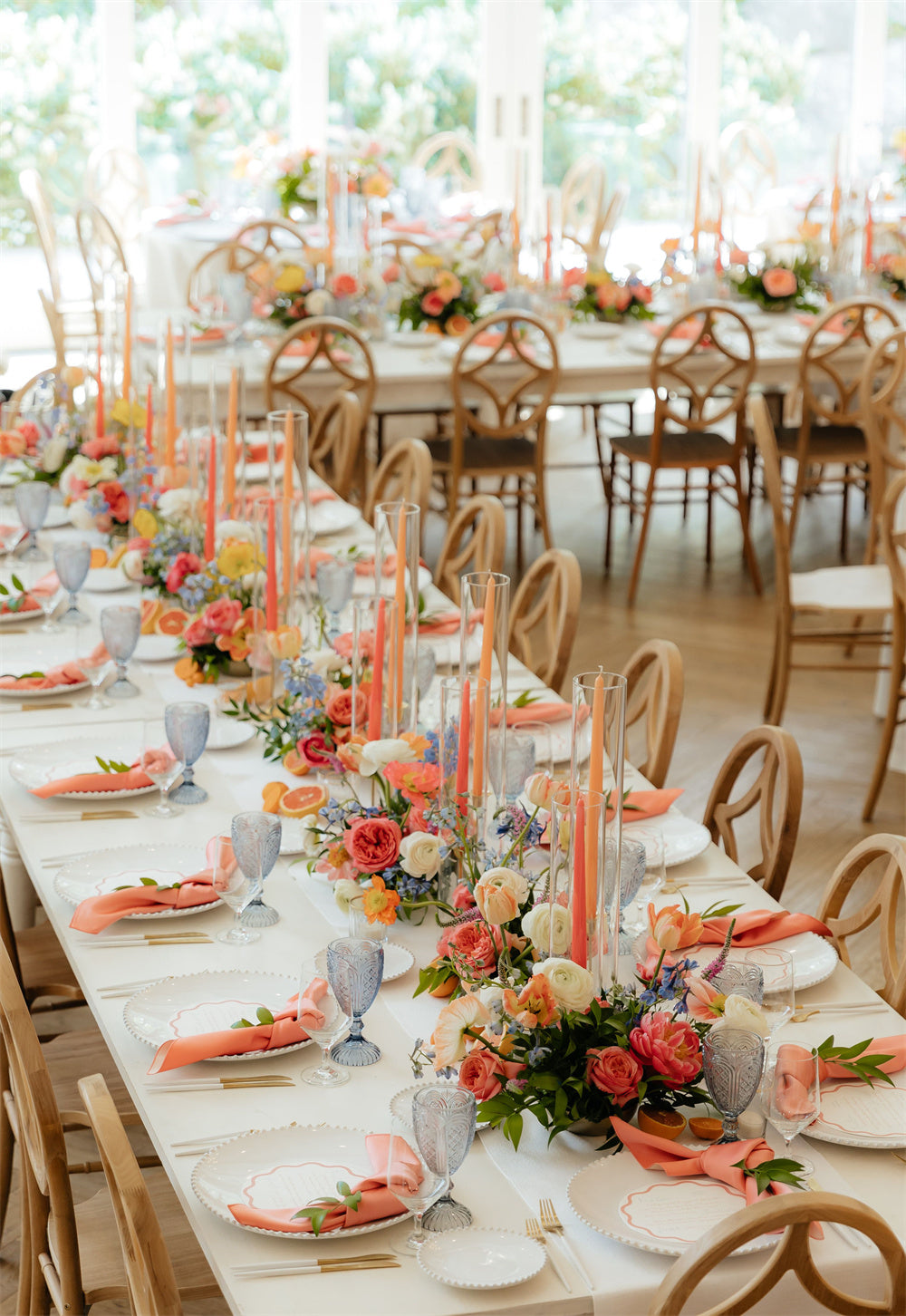 Elegant Coral Wedding Reception Ideas