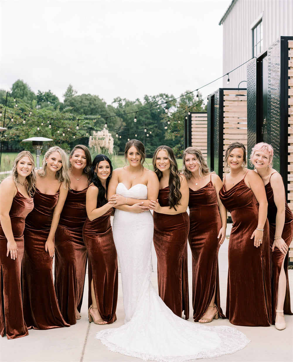 Luxury Velvet Bridesmaid Dresses for Spring Weddings