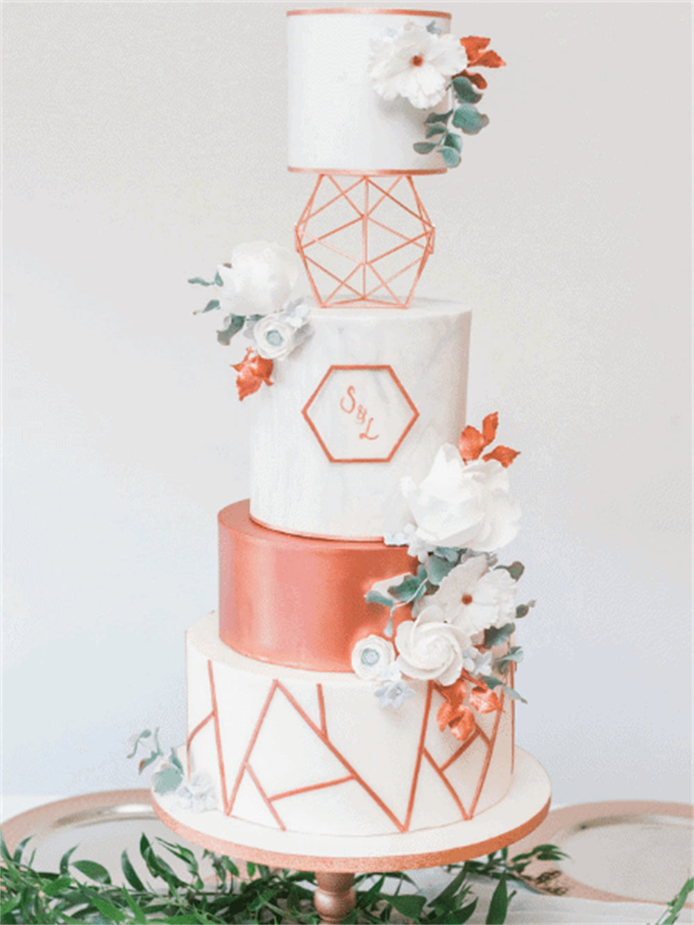 Artistic Marble Wedding Cake Ideas