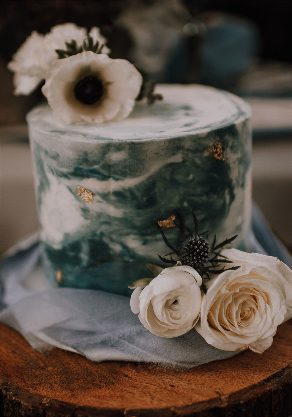 Creative Marble Wedding Cake Ideas with Artistic Form