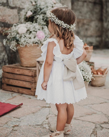 Lovely Toddler Flower Girl Dresses with Crown