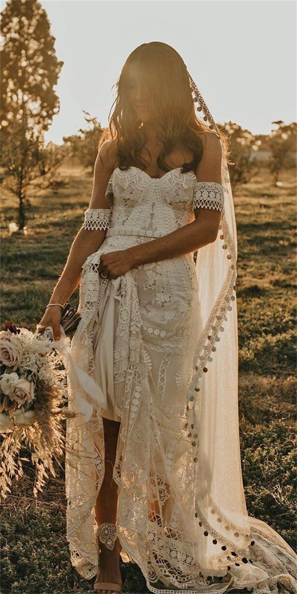 Vintage-Inspired Bohemian Wedding Dresses