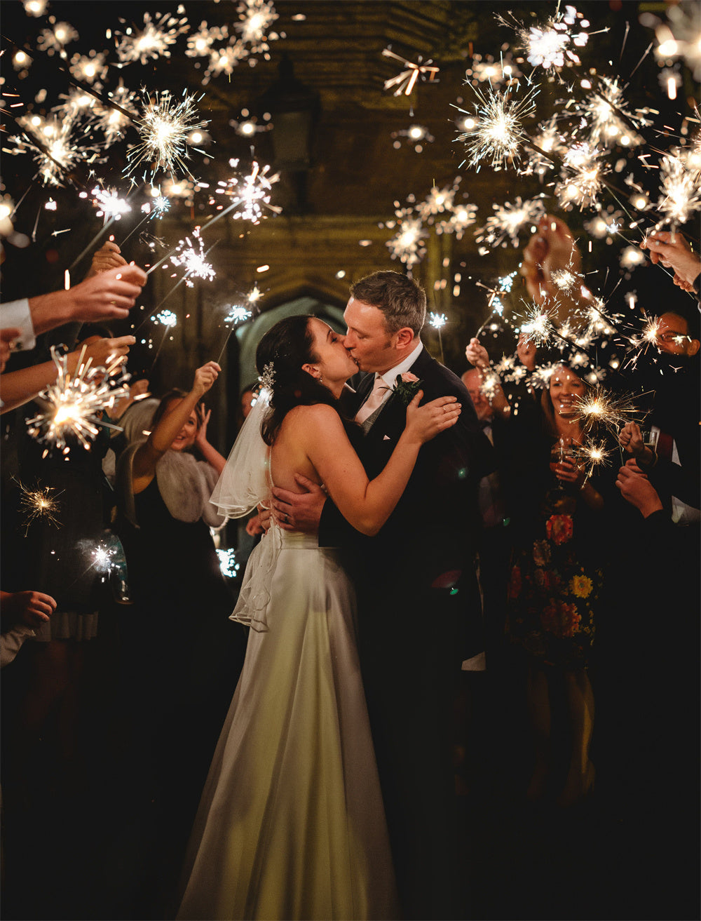 Romantic Wedding Sparkler Send-Off Ideas