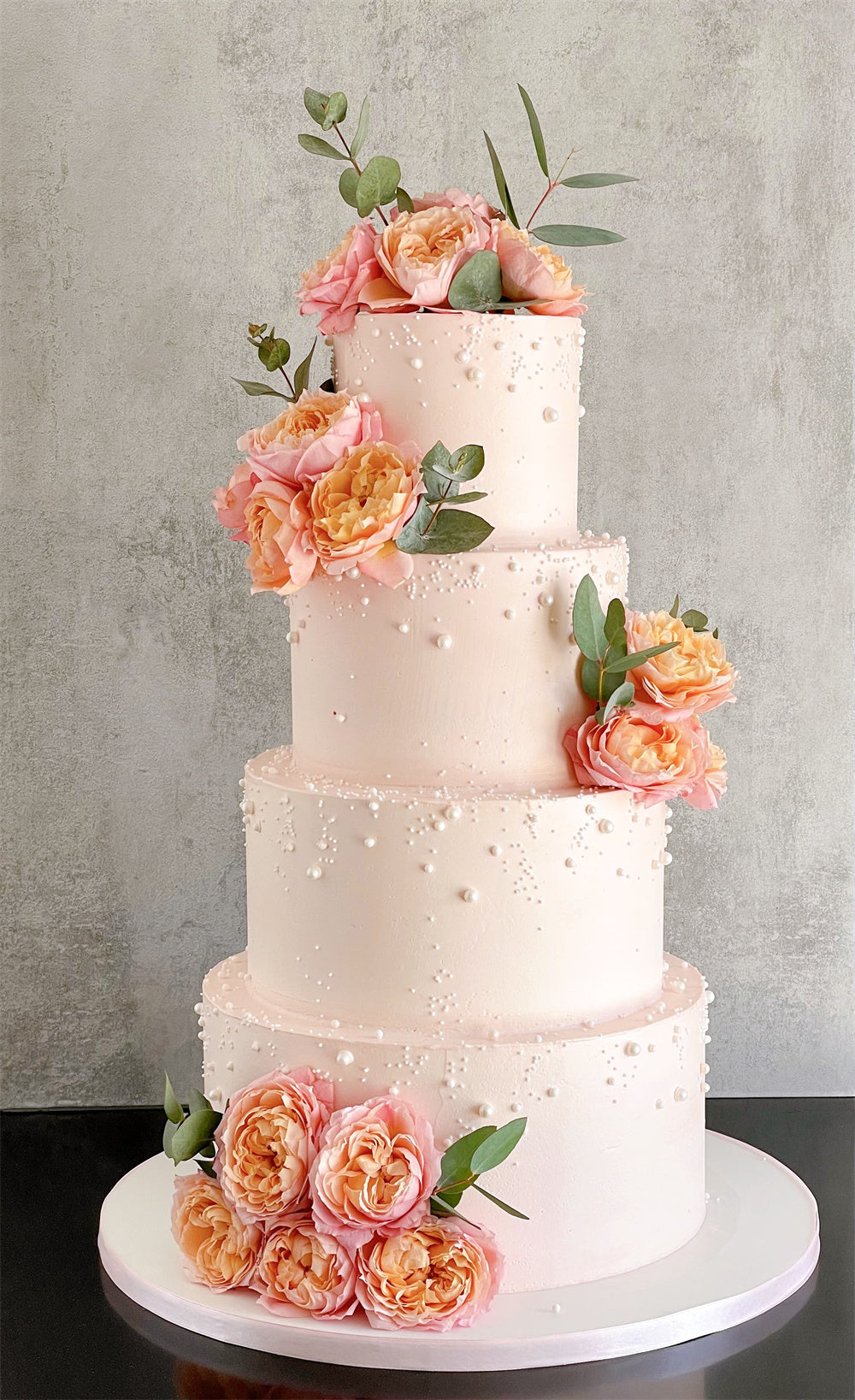 Pink and Coral Wedding Cakes for Summer Weddings