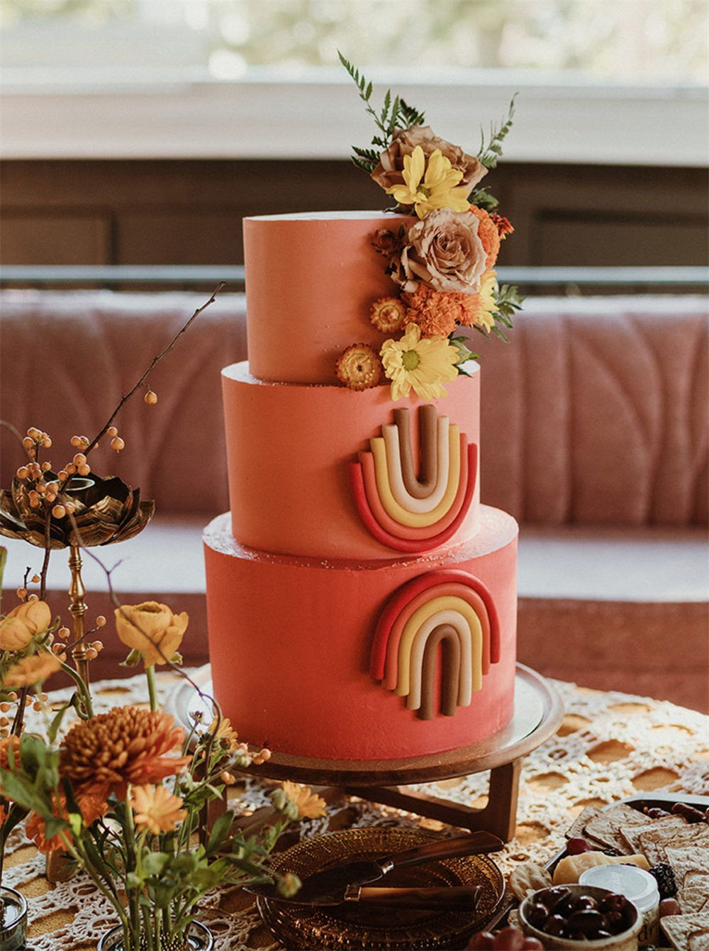 Fun and Creative Coral Wedding Cake Ideas