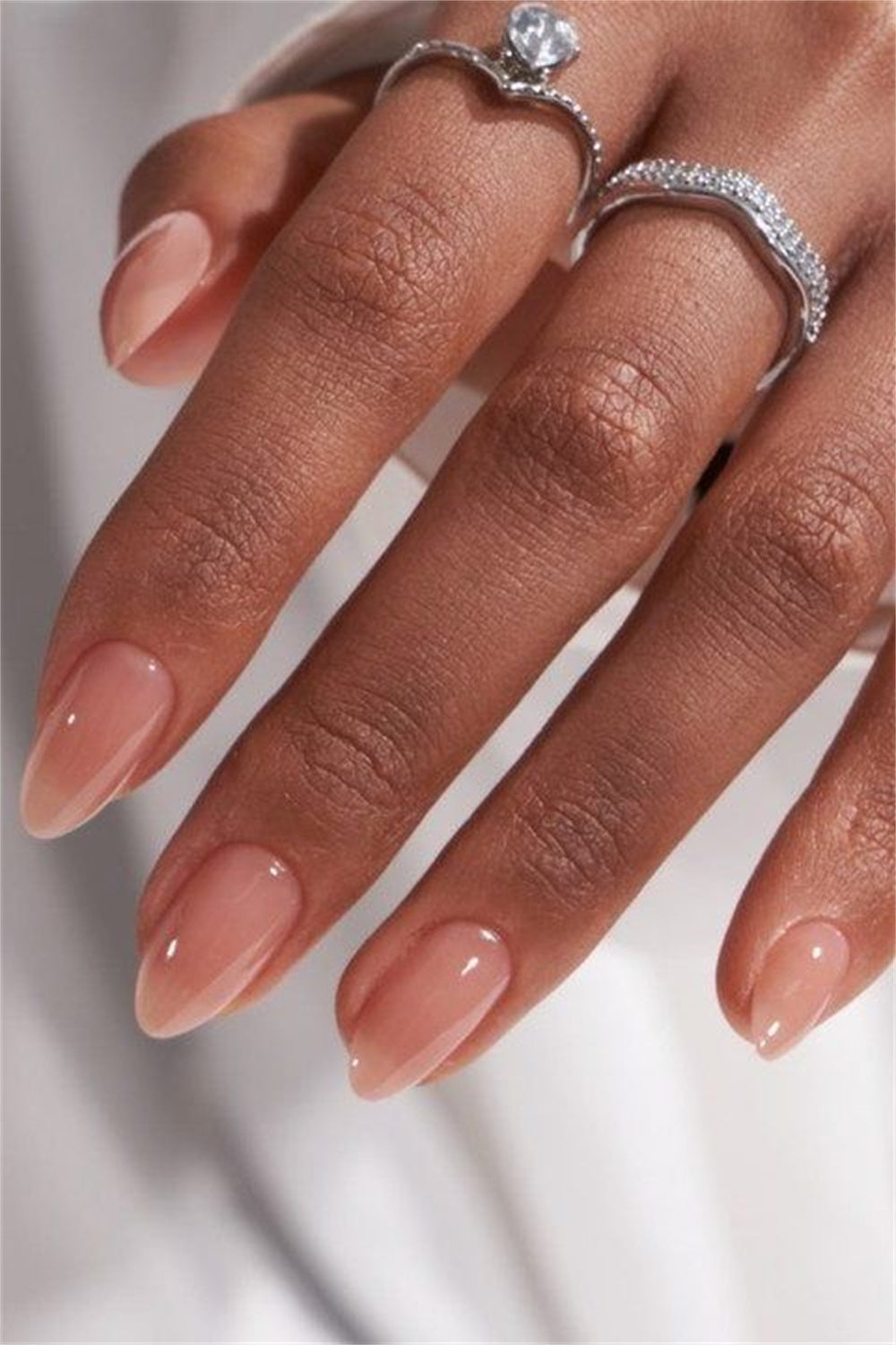 Elegant Nude Wedding Nail Ideas