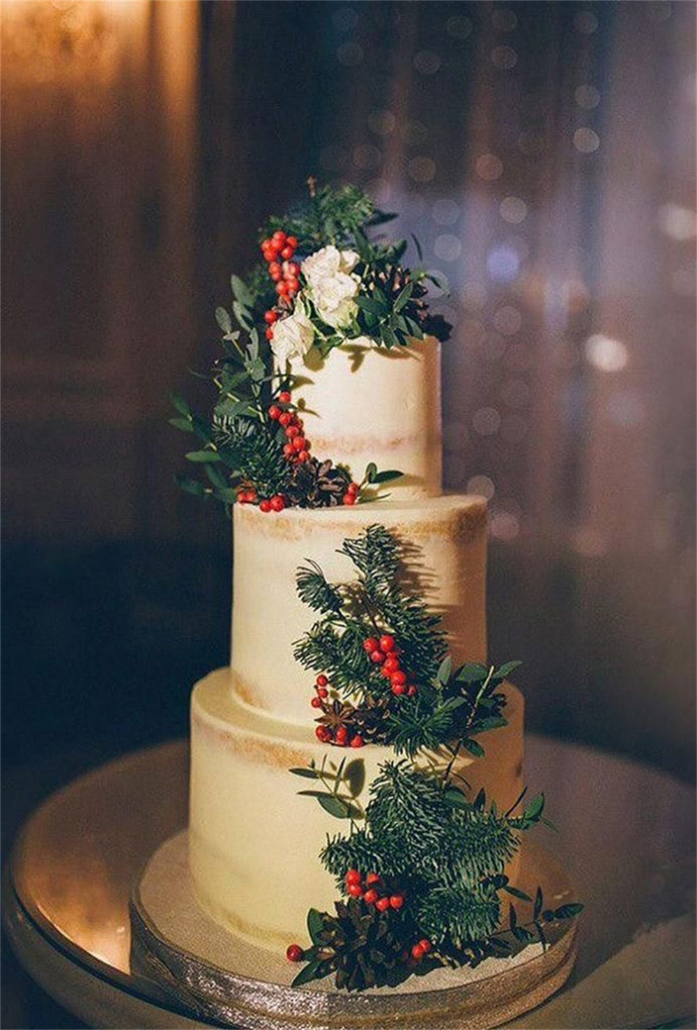 Christmas Winter Wedding Cakes