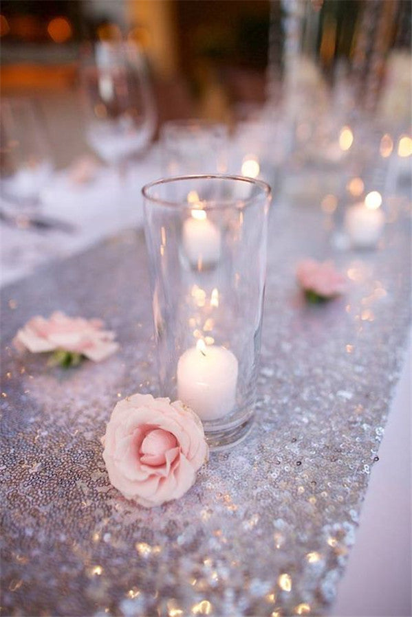 Awesome Glitter Wedding Table Runner Ideas to Inspire