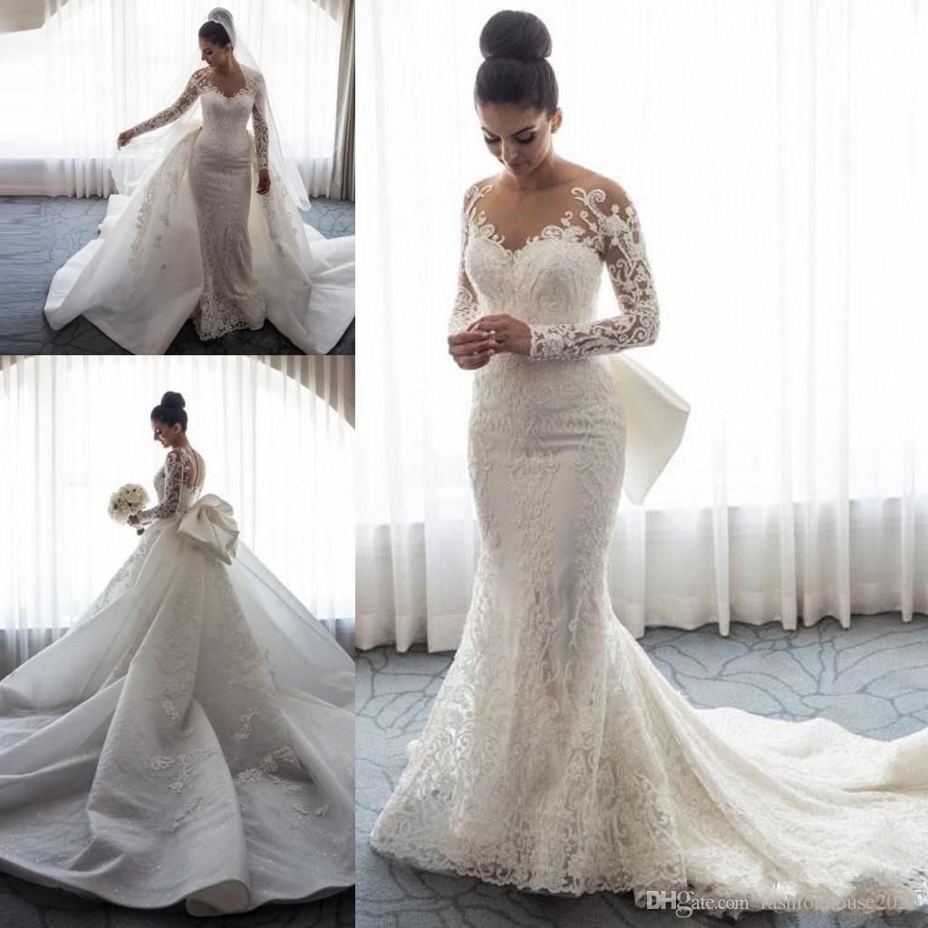 Breath-taking Bell Sleeve Wedding Dresses 