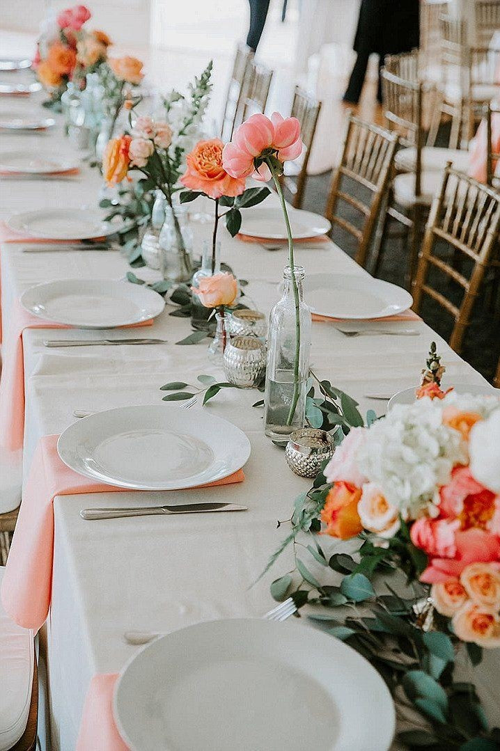 Creative Coral Wedding Decoration Ideas 