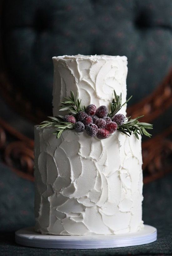 Creative and Stylish Winter Wedding Cakes