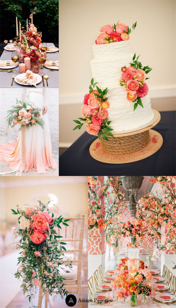 Living Coral Wedding Ideas for Any Season