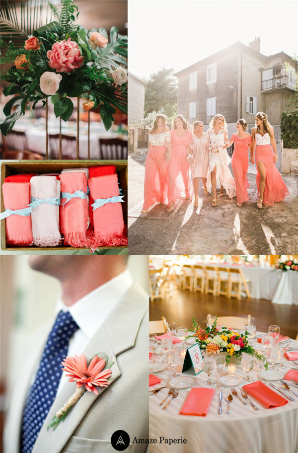 Living Coral Wedding Ideas for Any Season