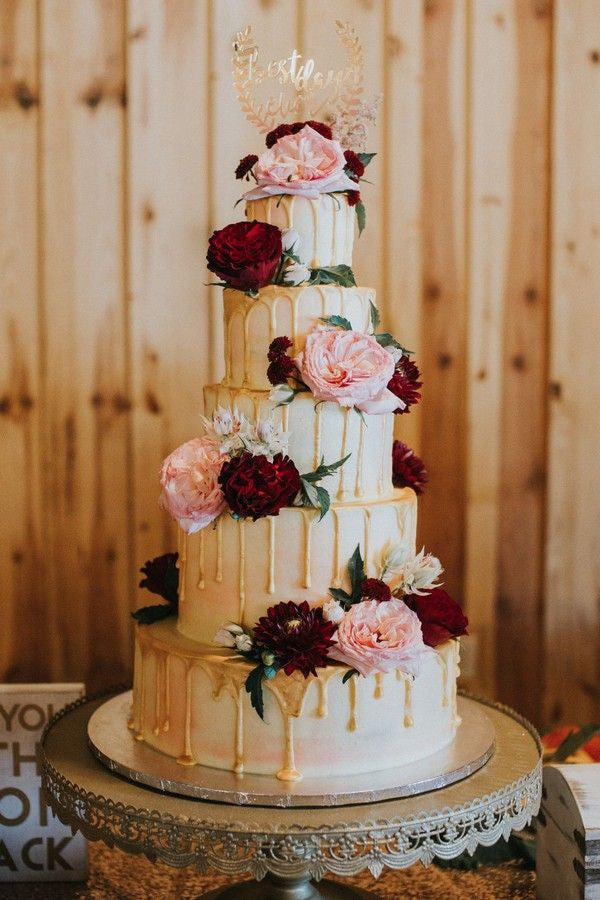 Mouthwatering Drip Wedding Cakes You cant Resist