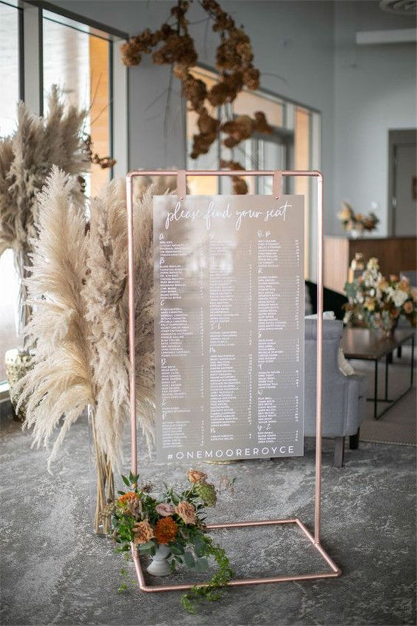 Refreshing Acrylic Wedding Signs to Embrace 