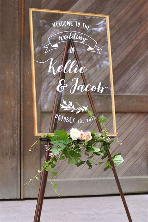 Refreshing Acrylic Wedding Signs to Embrace 