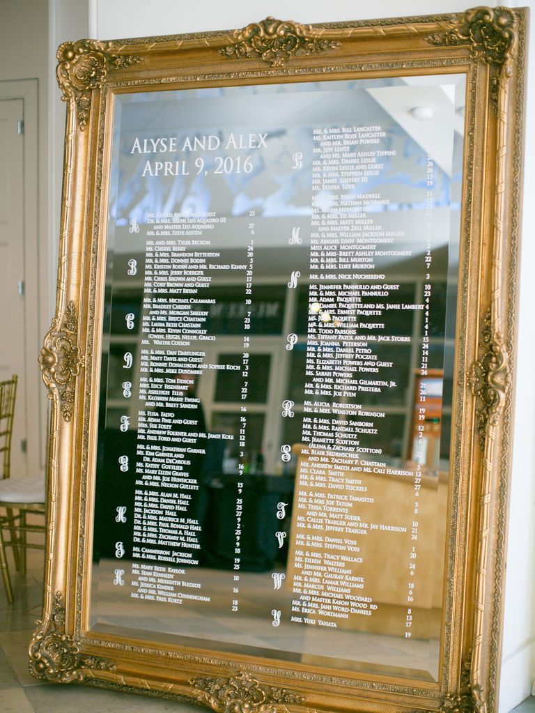 Timeless and Chic Wedding Mirror Sign Ideas