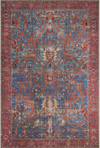 Lagos Rug - Blue/Red