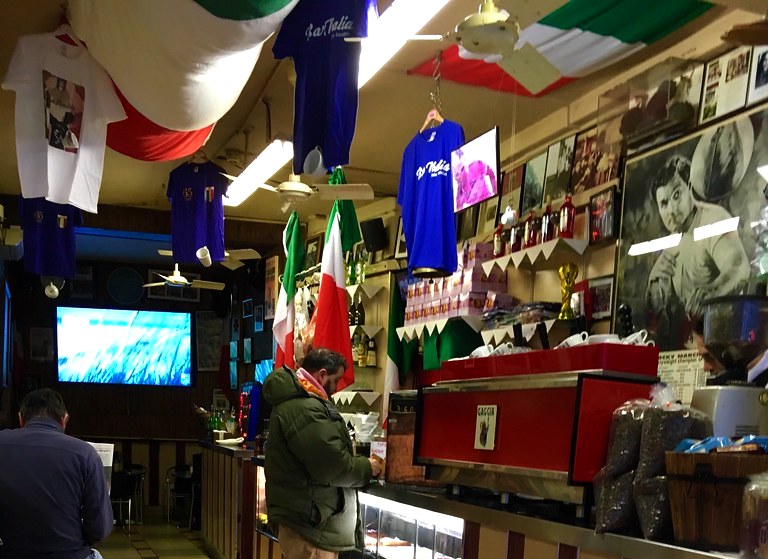 Interior of Bar Italia