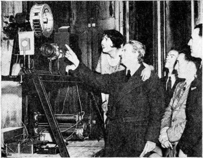 Pioneer John Logie Baird demonstrating the first television