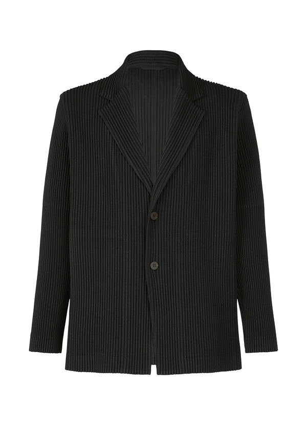 WOOL LIKE LIGHT Collarless Jacket Black | ISSEY MIYAKE EU