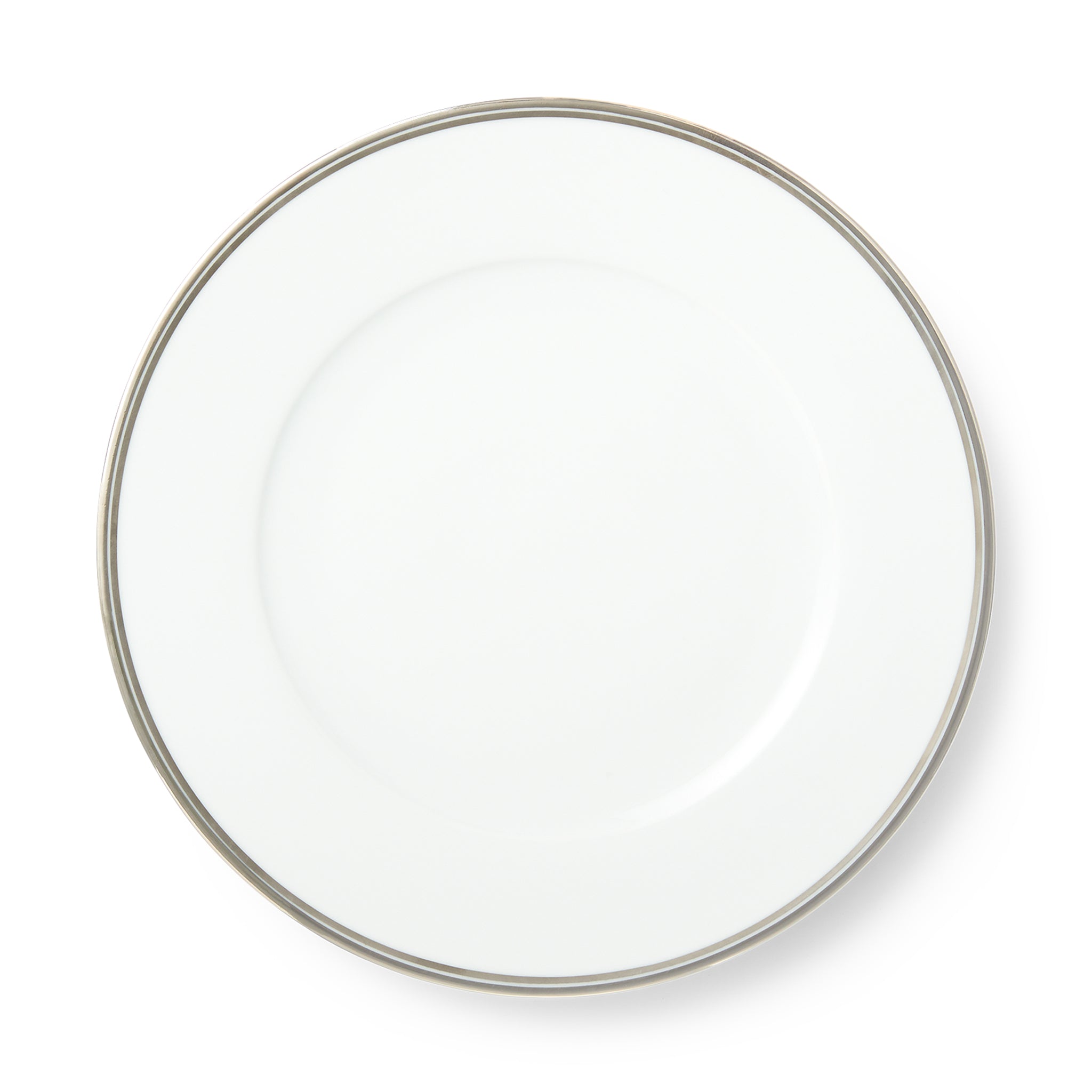 Wilshire Dinner Plate Silver And White