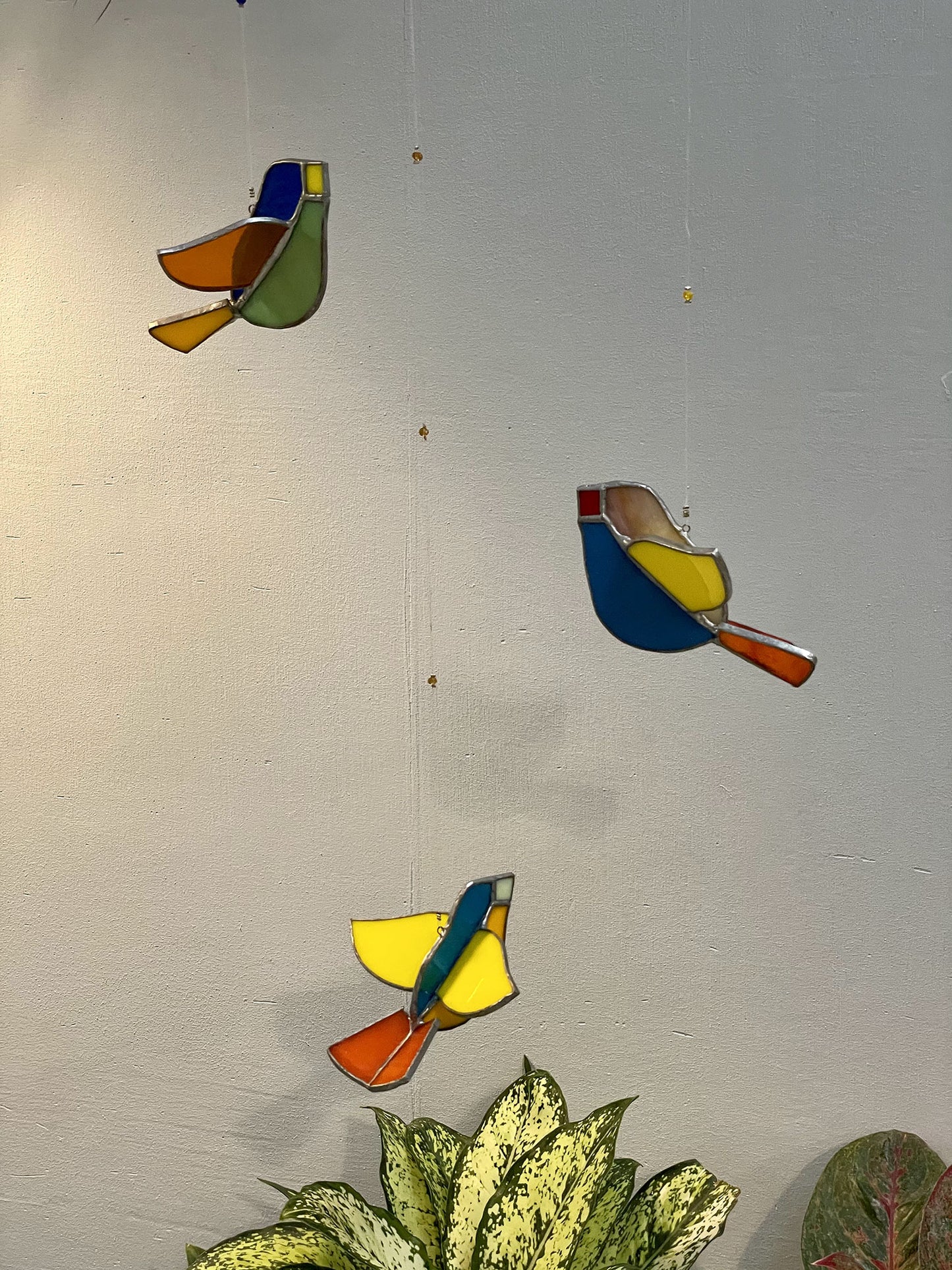 Stained Glass Suncatcher - 3D Bird