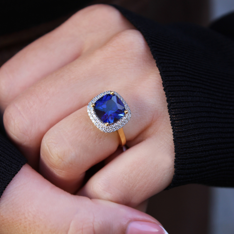 Blue Moon of Josephine Ring