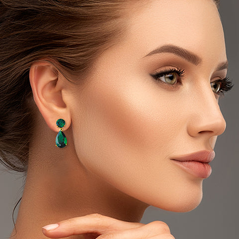 Boldly Beautiful Tru-Emerald Earrings