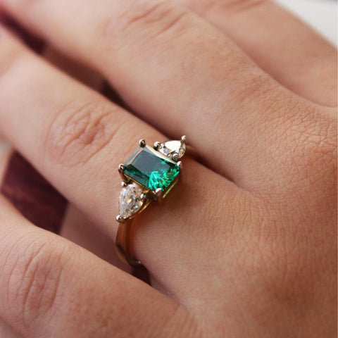 Tru-Diamonds Emerald Inspiration Ring