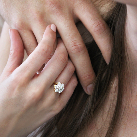 Eternal Bouquet ring on hand