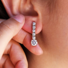 Tru-Diamonds Grand Gesture Drop Earrings