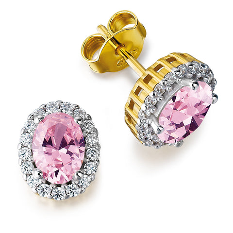 Tru-Diamonds Pink Cincature Earrings