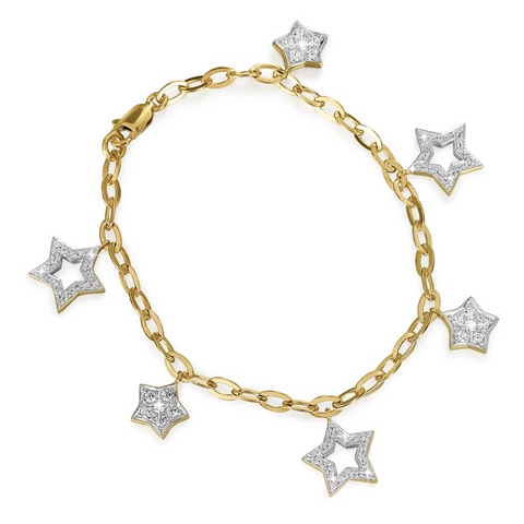 Tru-Diamonds Shimmering Star Bracelet