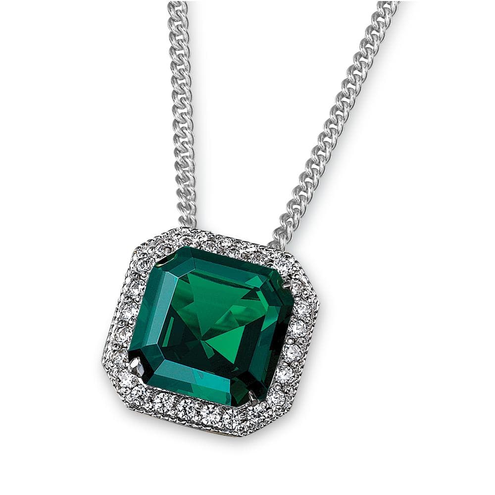 8 Carat Colombian Emerald Solitaire Pendant Necklace in 14k Gold – ASSAY