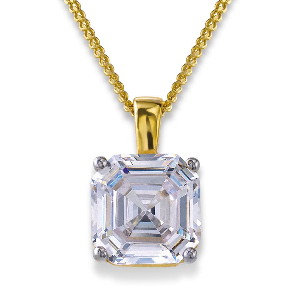 asscher cut  pendant