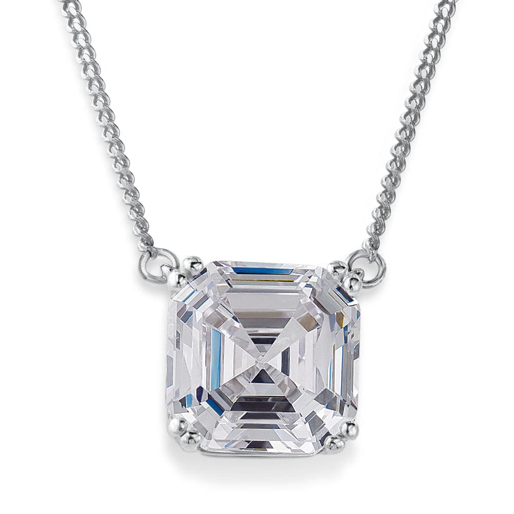 Messi Jewelry Ms-504 14K Gold Cross Shape Asscher Cut Def Lab Diamond  Pendant Necklace - China White Gold and Lady Necklace price |  Made-in-China.com