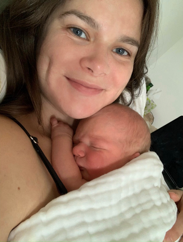 Foto del recién nacido de Morgan y Bobby
