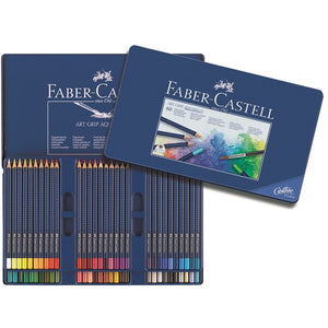 Faber-Castell Watercolor Pencil Art Grip Aquarelle Tin Of 60 – Craft Carrot