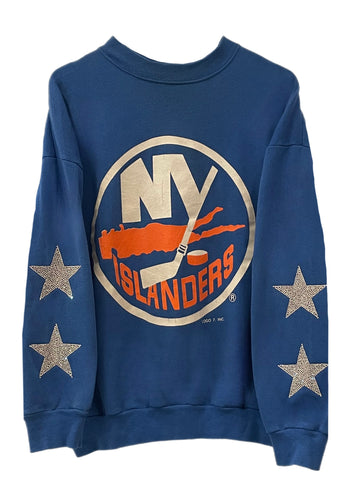 Philadelphia Flyers, NHL One of a KIND Vintage Sweatshirt with Crystal Star  Design