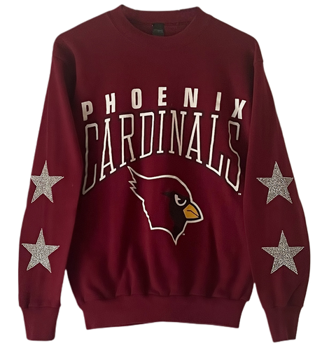 Arizona Cardinals Crest Crewneck from Homage. | Officially Licensed Vintage NFL Apparel from Homage Pro Shop.