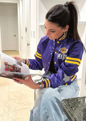 LA Lakers, NBA One of a KIND Vintage LAKERS Sweatshirt with Crystal Star  Design